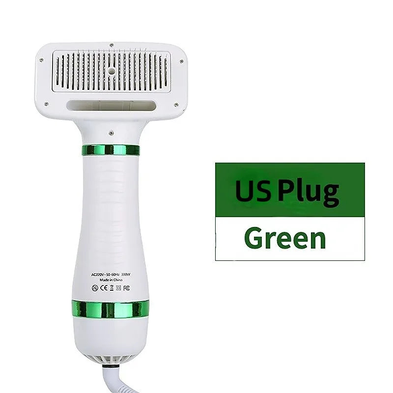 2-in-1 Pet Hair Dryer & Comb Brush – Quiet Dog Cat Grooming