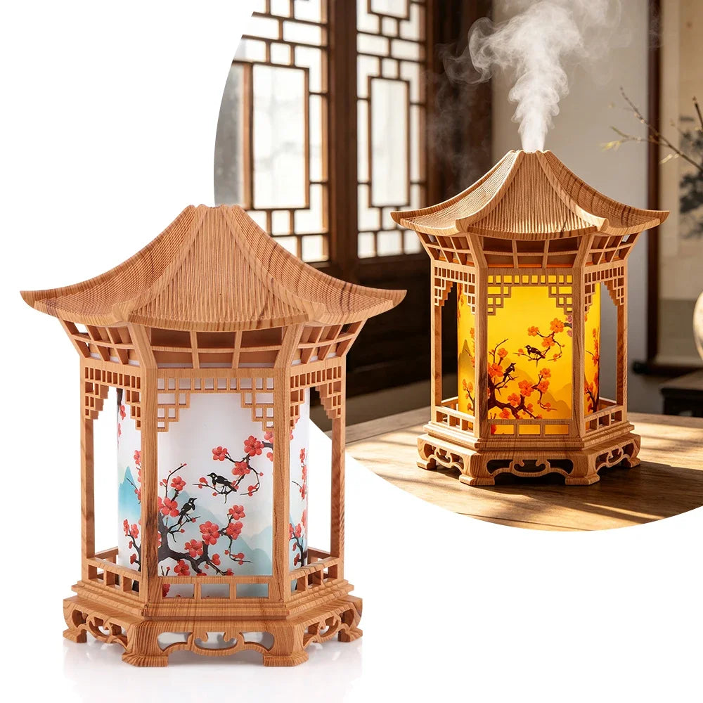 AFDEAL Mini Pavilion USB Cool Mist Humidifier with Night Light