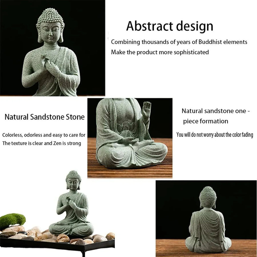 Meditating Buddha Stone Statue – Spiritual Home Décor & Gift