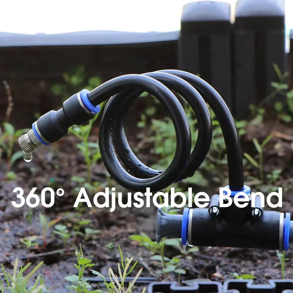 360° Brass Misting Nozzles 5/10 Pack – 20/30/50cm Adjustable