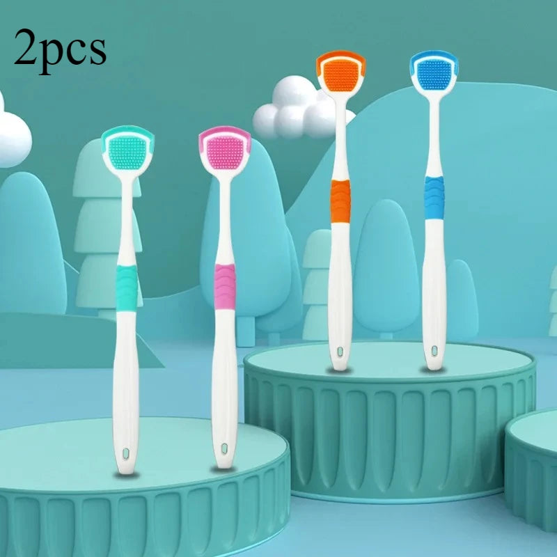 Double-Sided Tongue Cleaning Brush – Plaque & Fresh Breath