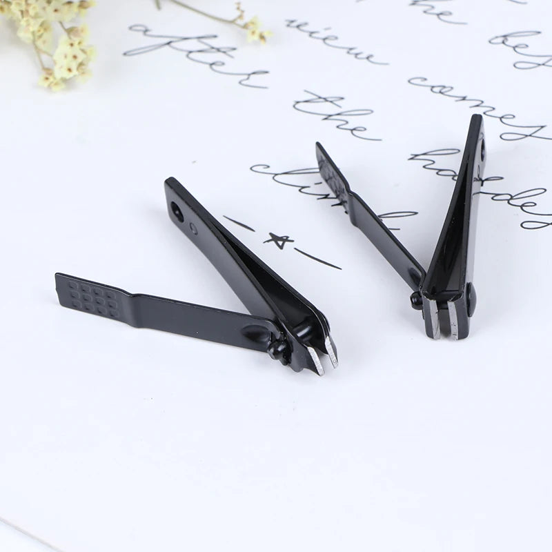 Professional Black Stainless Steel Toenail Clipper Trimmer
