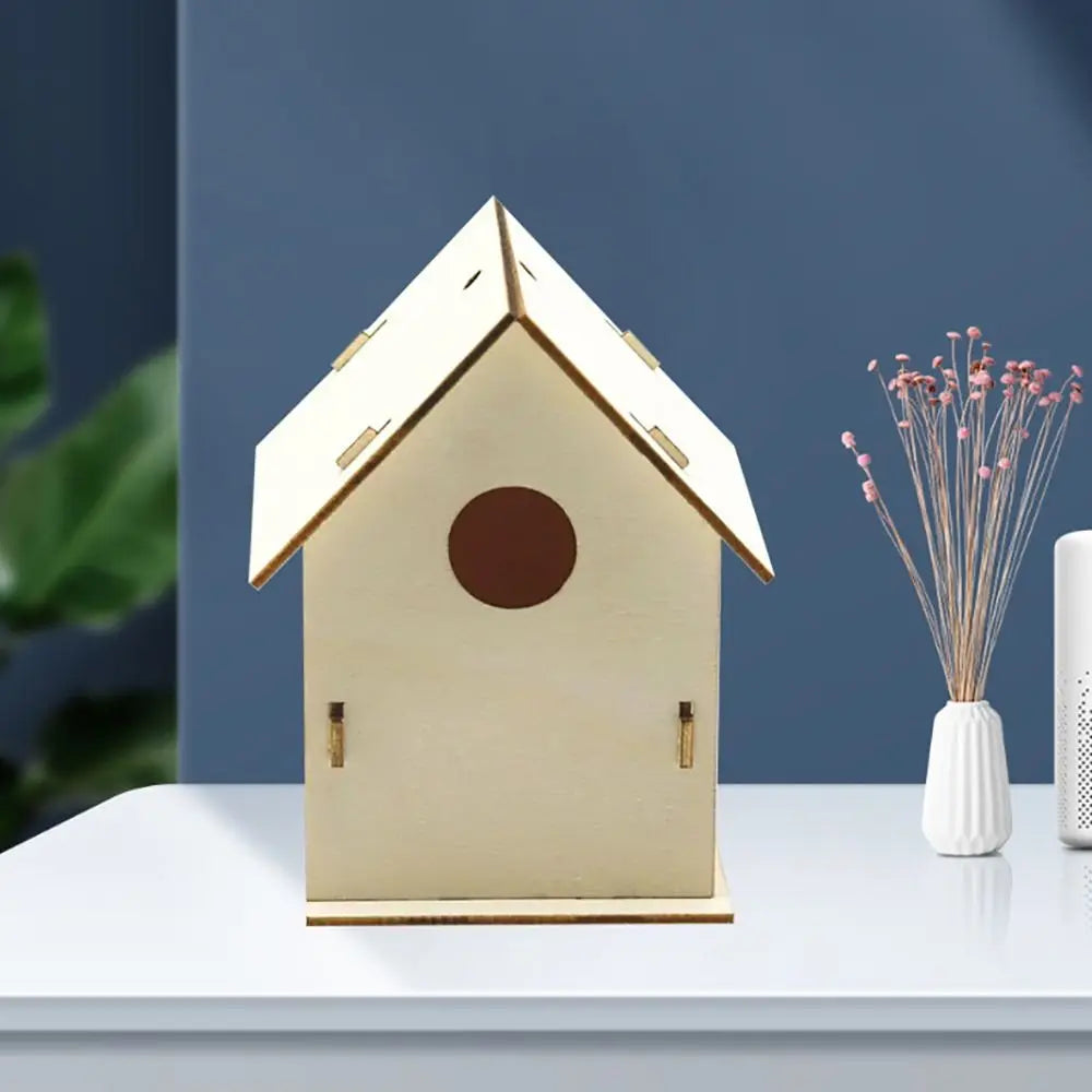 DIY Wooden Hanging Birdhouse – Natural Garden Bird Nest House
