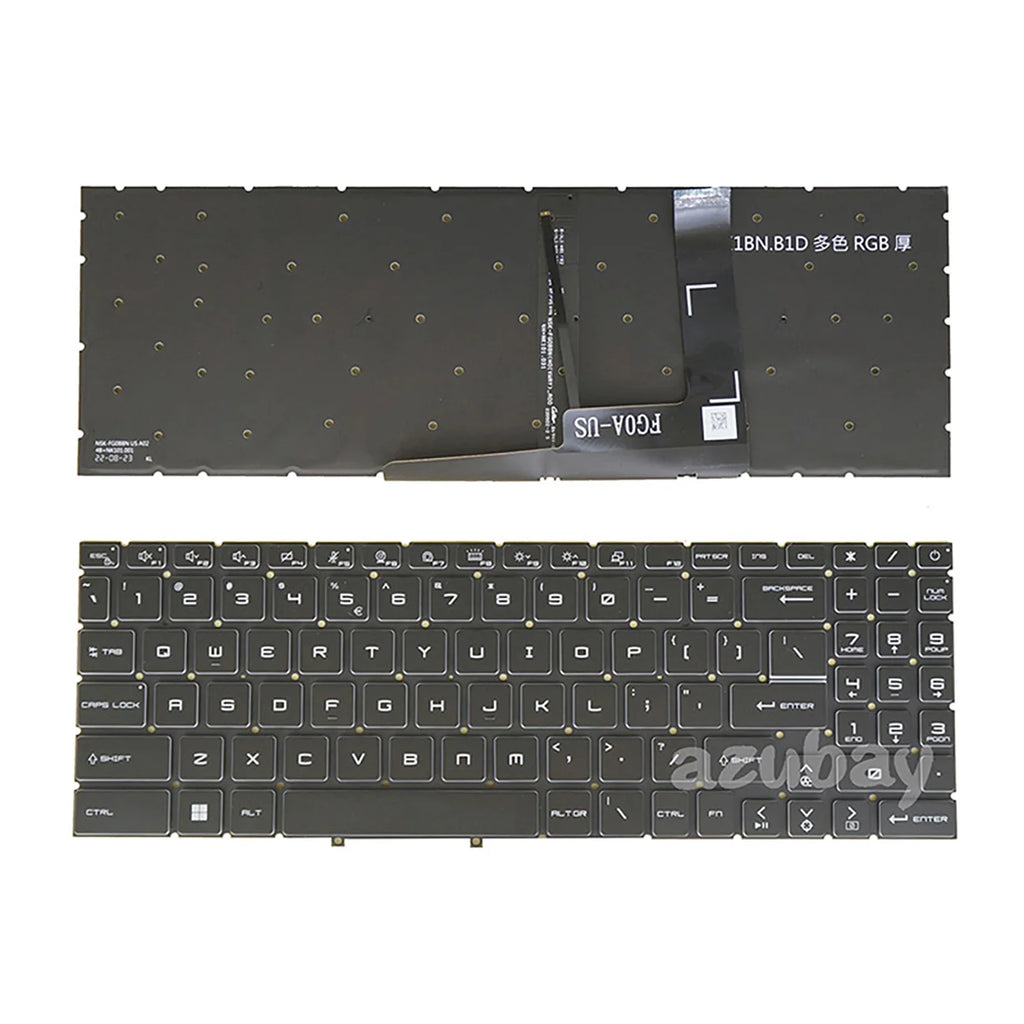 RGB Backlit Keyboard for MSI Pulse GL76 GL66 – Multi-Layout