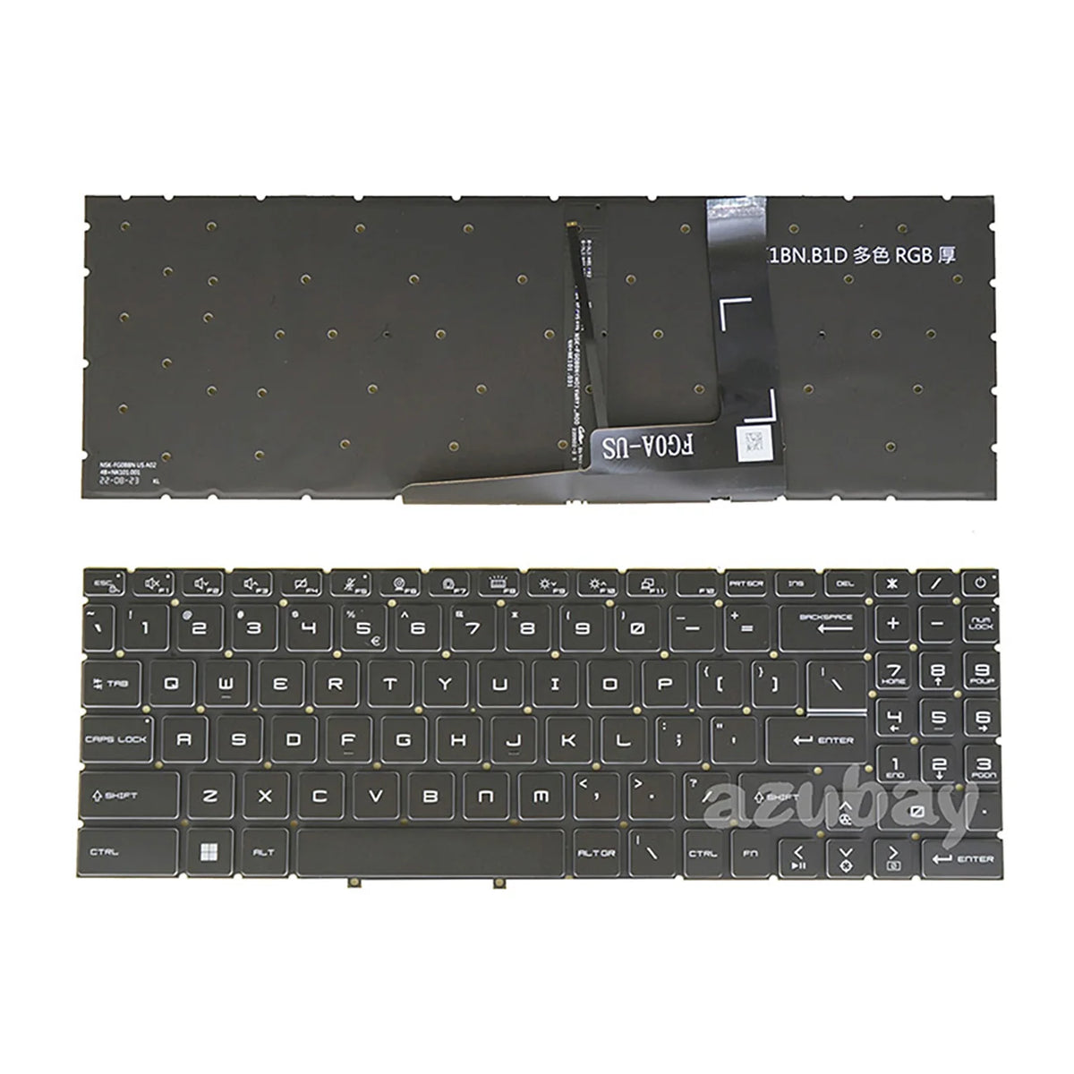 RGB Backlit Keyboard for MSI Pulse GL76 GL66 – Multi-Layout