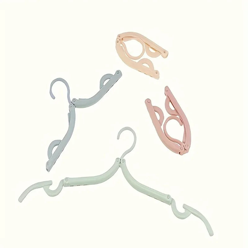 2-Pack Folding Travel Hangers – Portable Anti-Slip Plastic