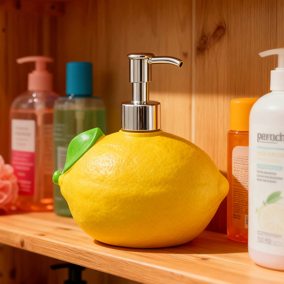 Lemon Shape Soap Dispenser Pump Bottle – Home Décor