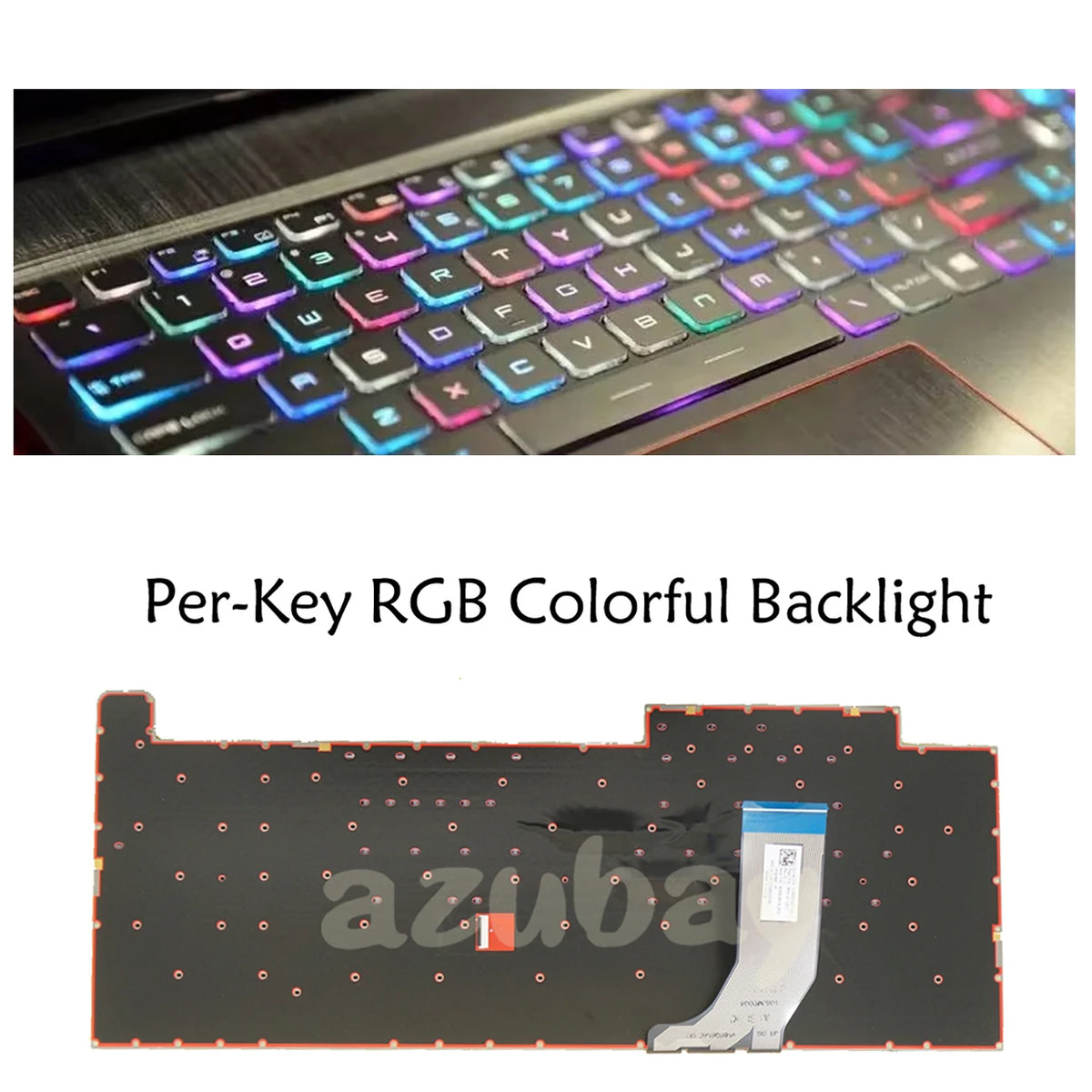 AZUBAY RGB Keyboard for ASUS ROG Strix G731GT G731GU UK/EU