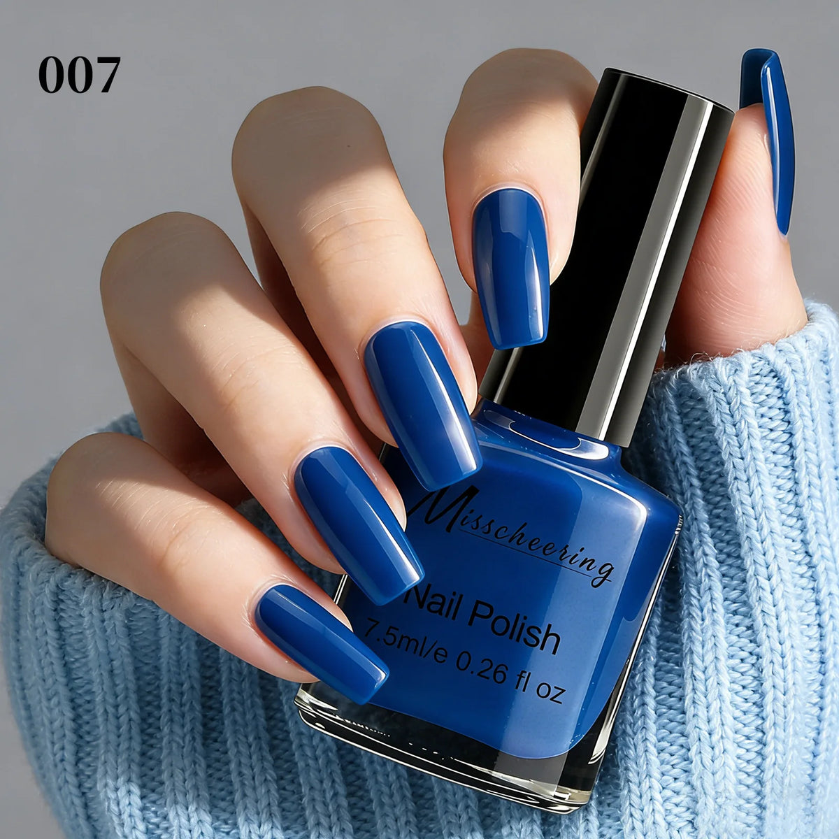 Misscheering 20 Colors Peel-Off Nail Polish – Glitter & Nude