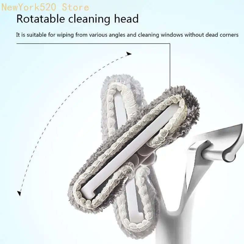 Long Handle Window Squeegee Cleaner – 140cm Rotating Head