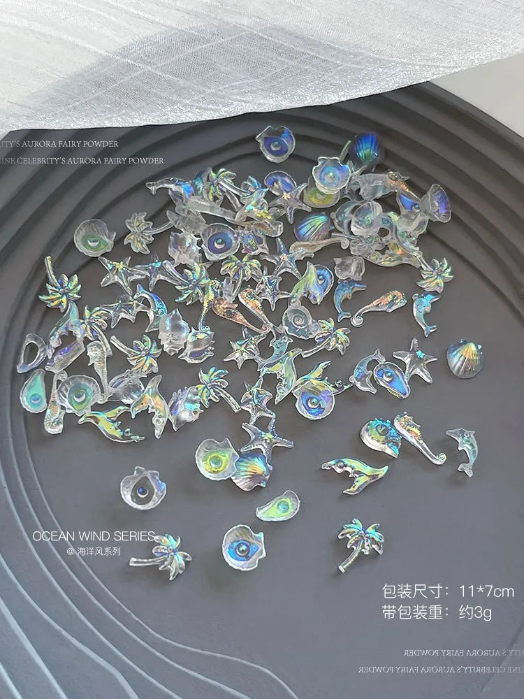 50pcs Kawaii Turtle 3D Flatback Resin Nail Art Charms DIY