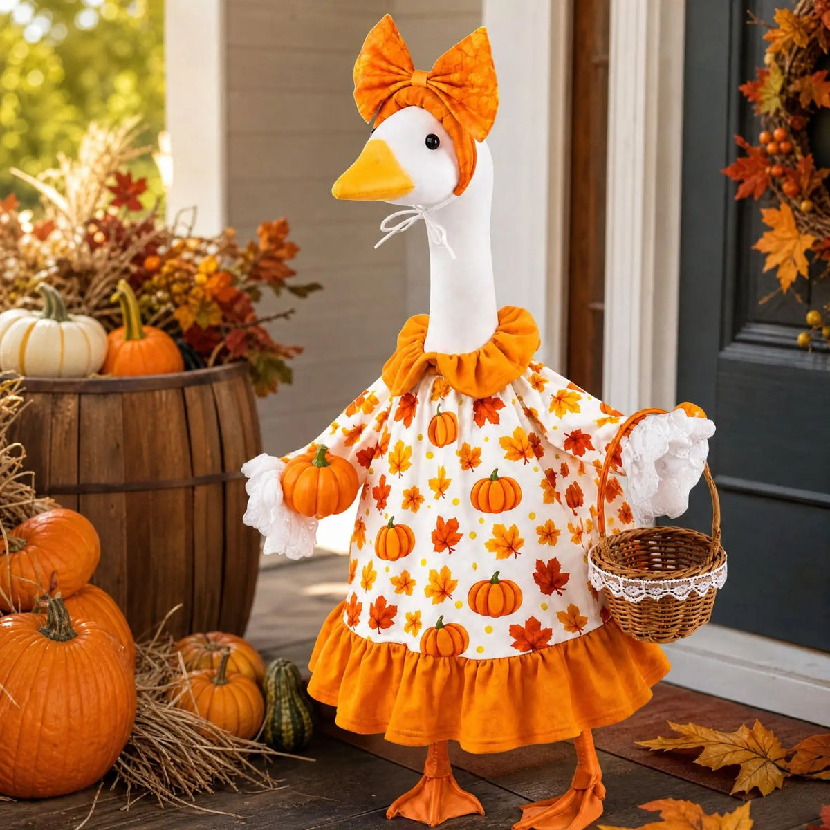 Thanksgiving Porch Outfit Set for 23 Inch Figure – Bow Included