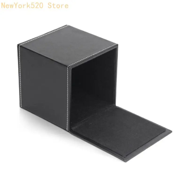 PU Leather Square Tissue Box Cover Holder – Black | VIBE