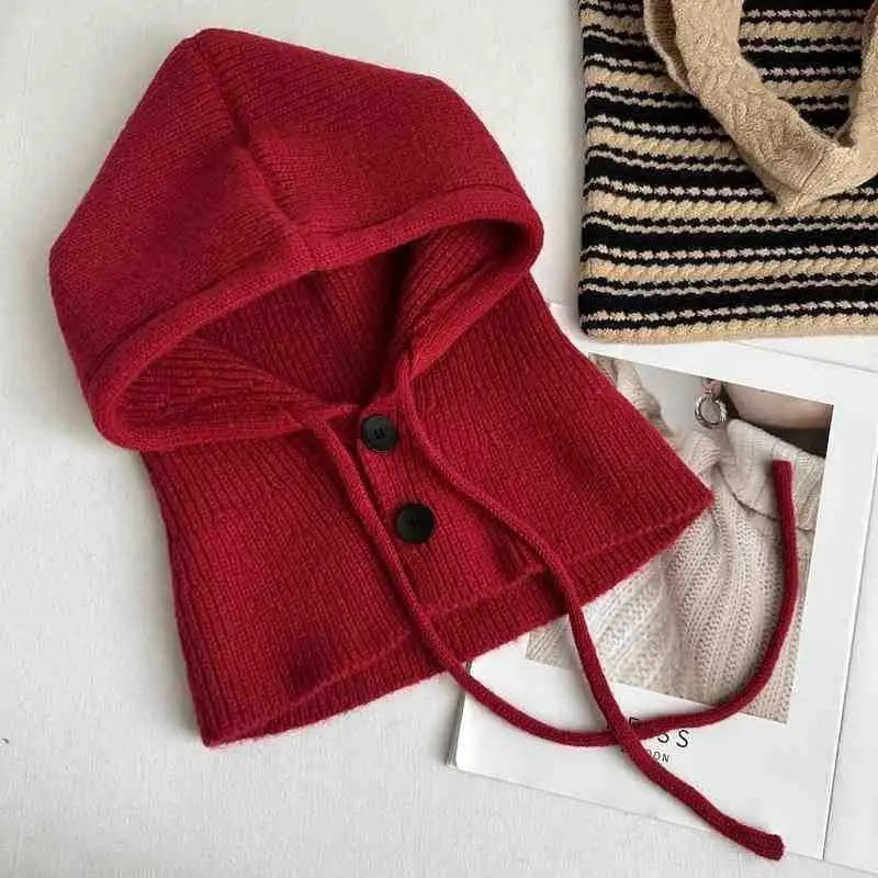 Winter Knitted Balaclava Hat – Warm Unisex Neck Hood Cap