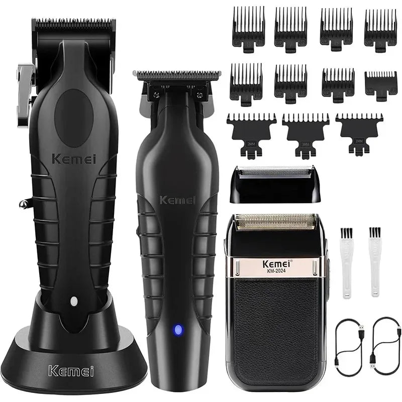 Kemei Hair Clipper & Trimmer Kit – KM-2296 KM-2299 KM-2024