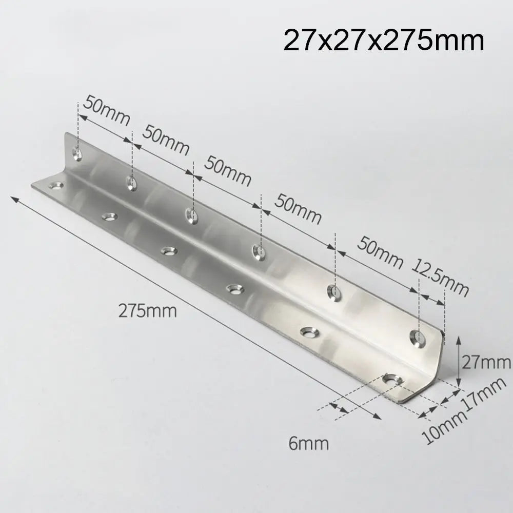 Stainless Steel 90° L-Shape Corner Brackets – Furniture Hardware