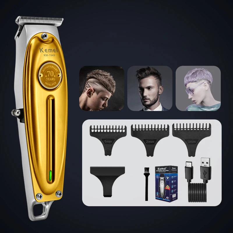 Kemei KM-1949 Professional Cordless Hair Clipper & Trimmer