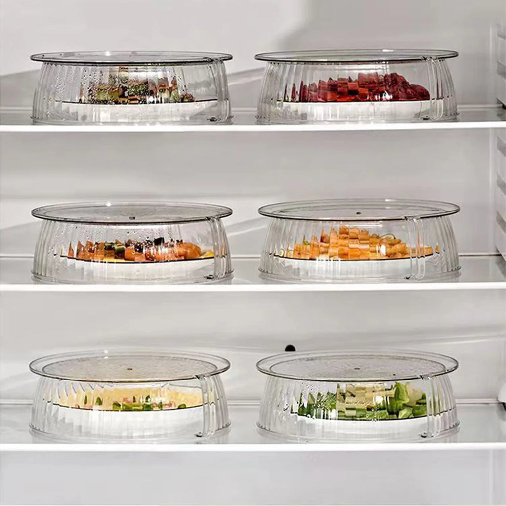 Clear Microwave Splatter Cover with Handle | PC Lid Guard