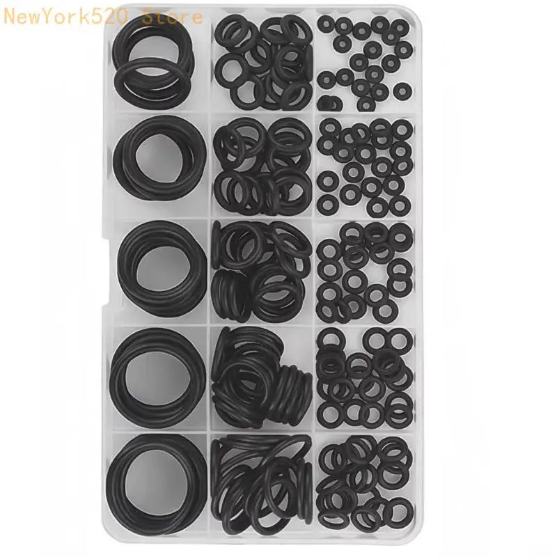 200Pcs O-Ring Assortment Kit – 15 Sizes Rubber Sealing Gaskets
