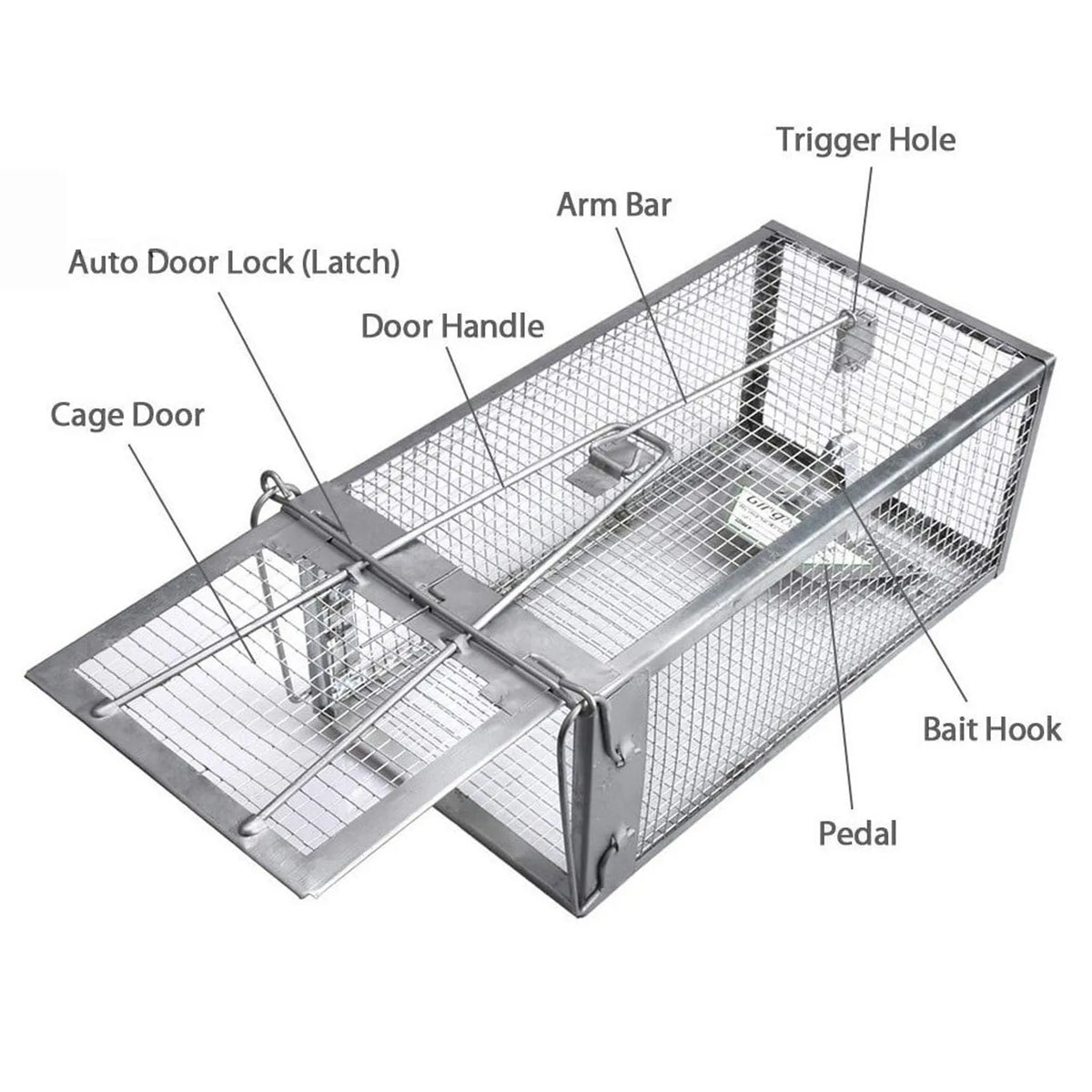 Humane Live Cage Trap for Mice, Rats & Small Rodents