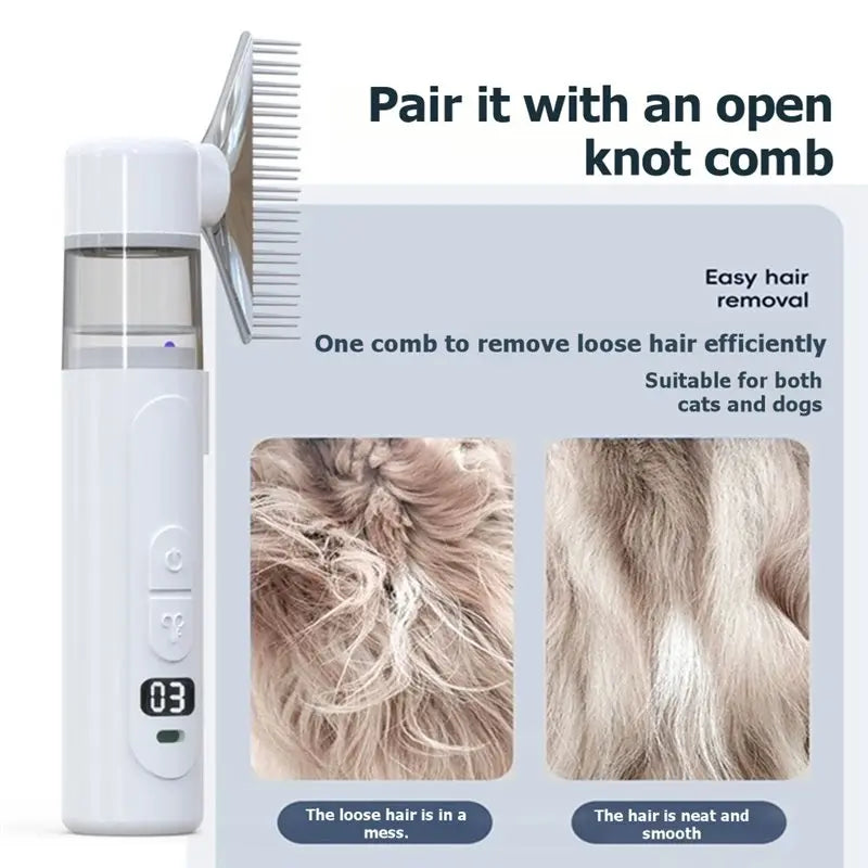 USB Rechargeable Pet Grooming Clipper – Low Noise Dog & Cat Trimmer