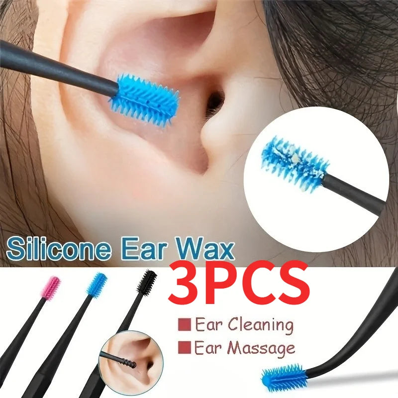 3-Pack Double-Ended Ear Cleaner Picks – 3 Colors | VIBE