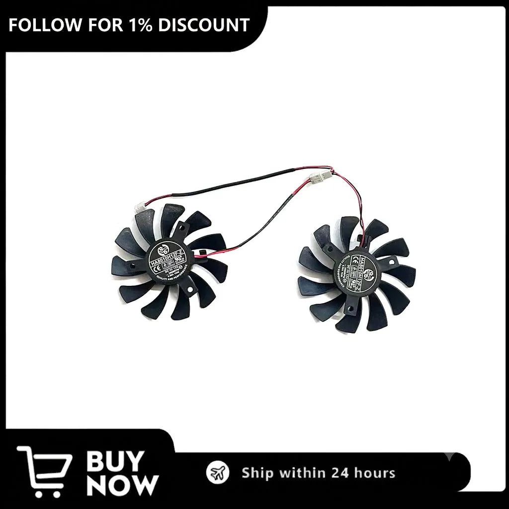 MSI GTX 1050/1650 Super 75mm Replacement GPU Fan HA8010H12F-Z