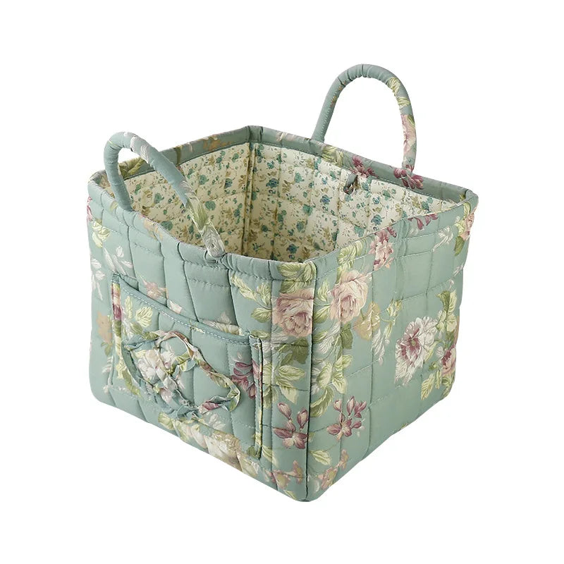 Korean-Style Fabric Storage Basket – Portable Organizer Box