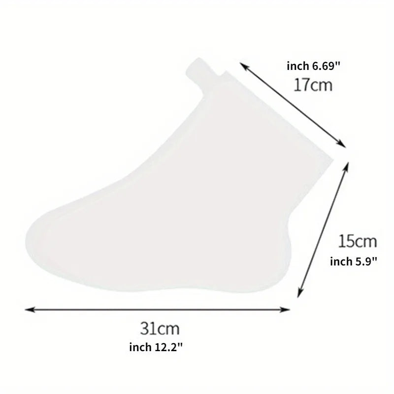 100-Pack Disposable Foot Mask Film & Hot Wax Boot Bags