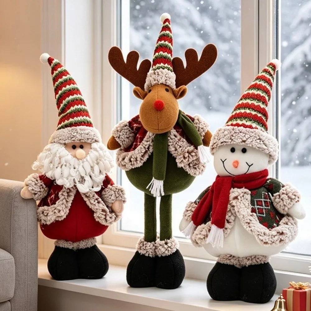 Adjustable Christmas Standing Figurine – Santa, Snowman & Reindeer
