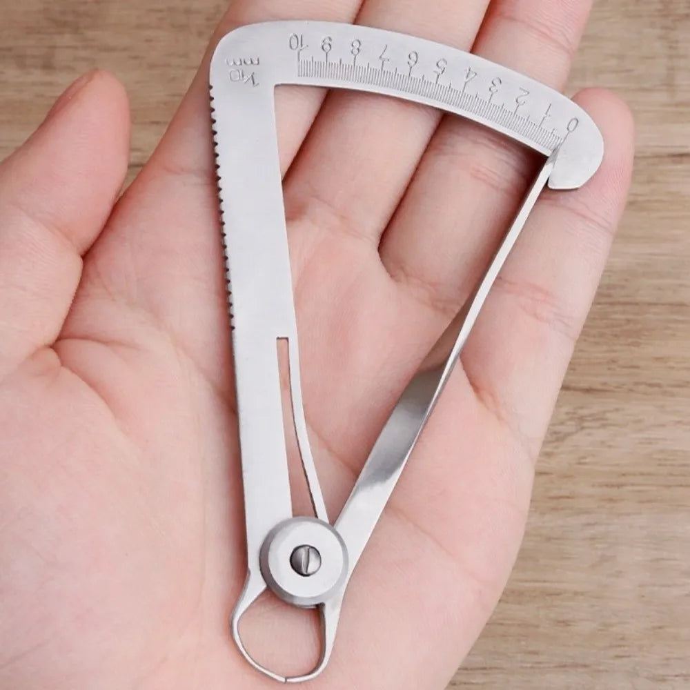 Stainless Steel Dental Caliper Ruler – 0–80mm Measuring Gauge