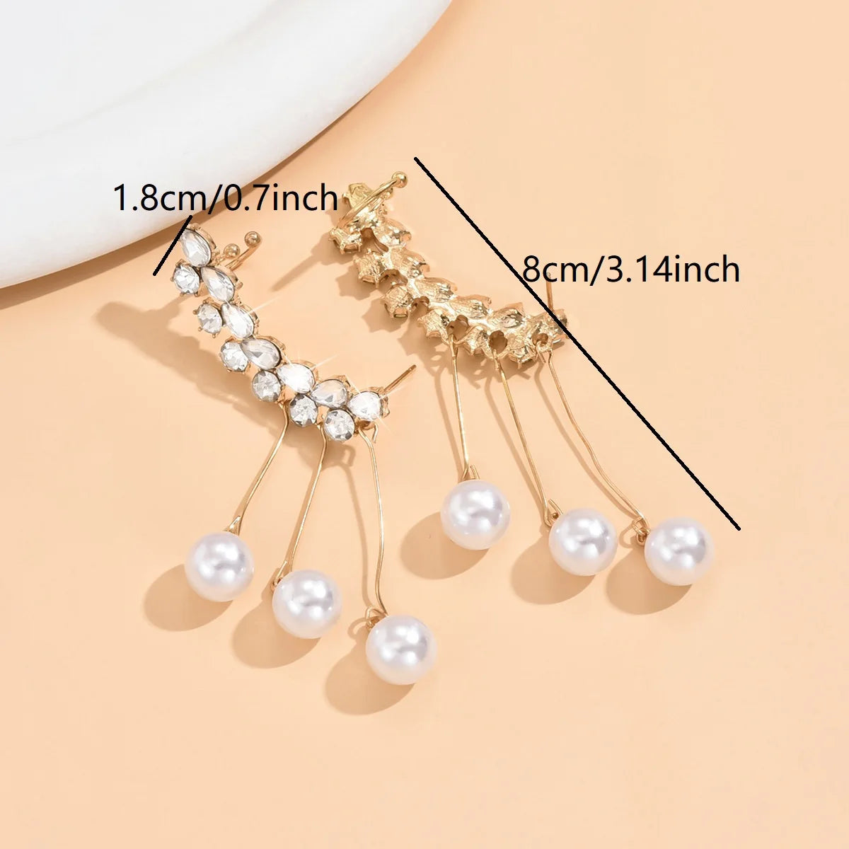 Women's Imitation Emerald Drop Earrings – Elegant Formal Jewelry