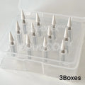 12Pc White Aluminum Oxide Grinding Bits 2.35mm Rotary Tool