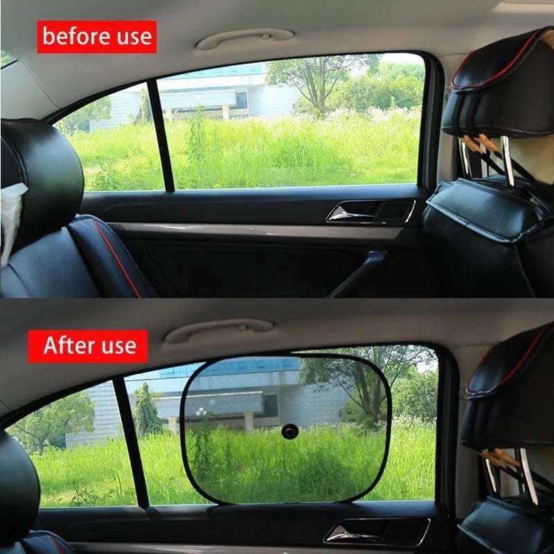 Car Window Sunshade Set 2/4pcs – UV Block & Cooling