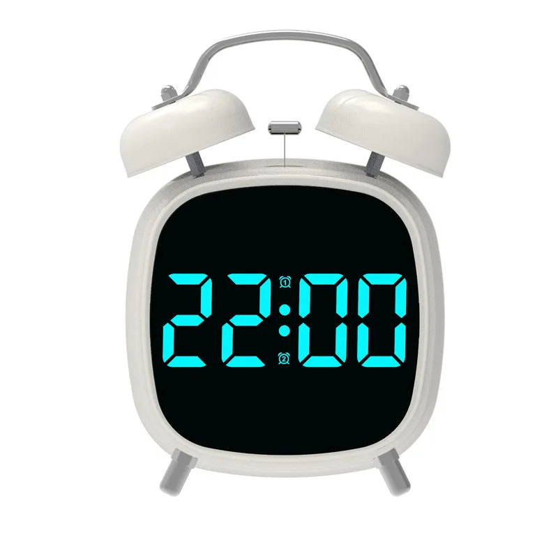 Voice Control LED Digital Alarm Clock – Loud, Night Mode