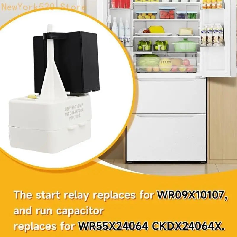 Refrigerator Start Relay WR55X24064 WR09X10107 Replacement