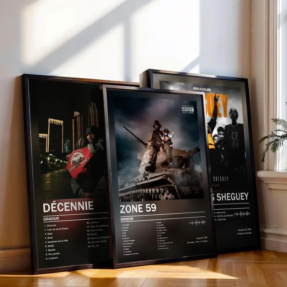 Gradur Music Album Cover Poster – Canvas Print Wall Art Decor