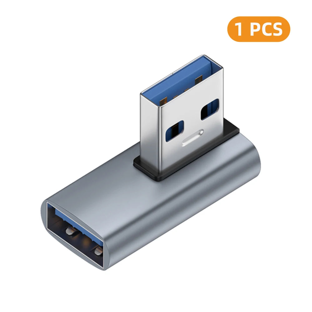 USB-A Female to Male Adapter 90°/180° Angled 10Gbps Converter