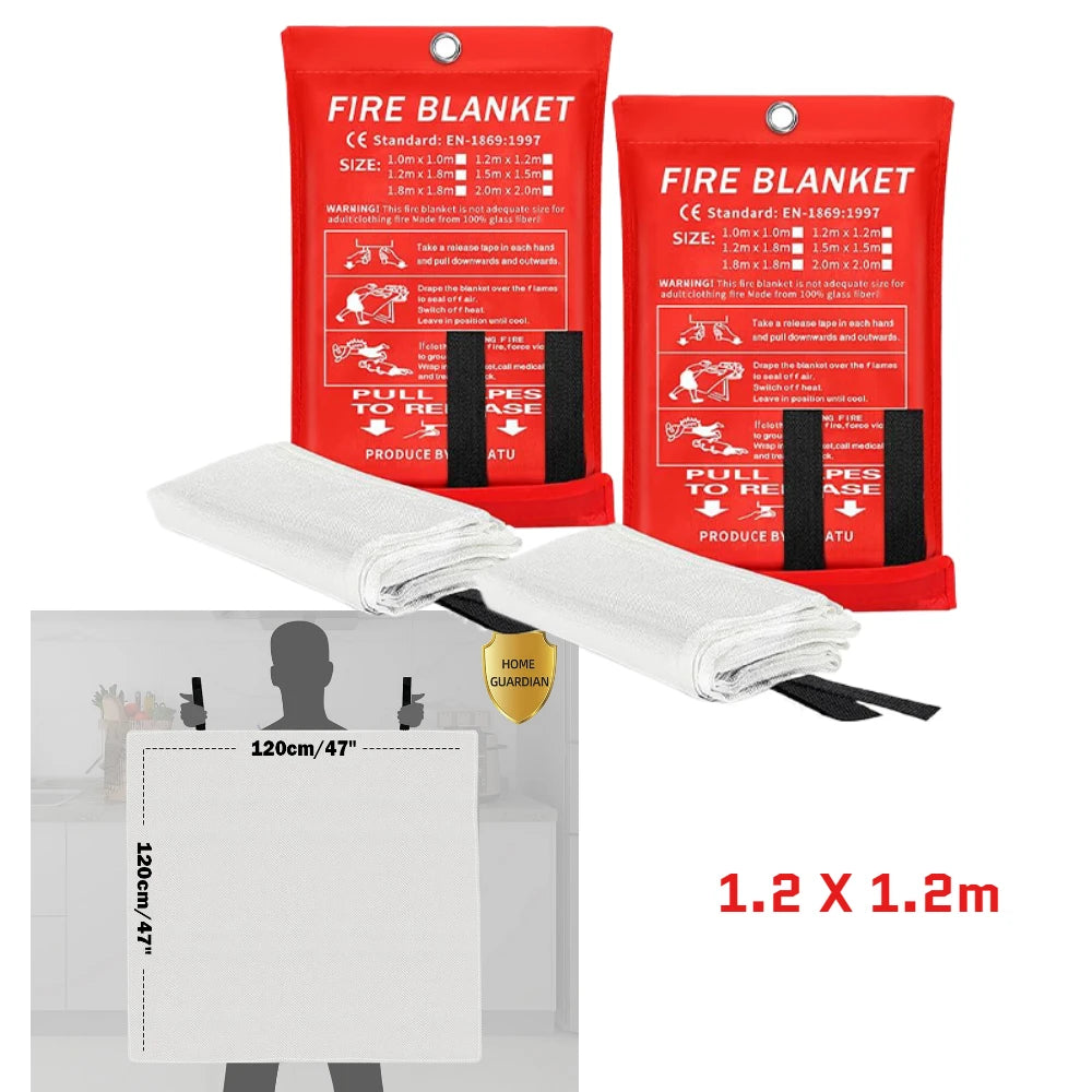 VIBE Emergency Fire Blanket 1M–2M | Kitchen & Home Safety
