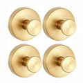 4-Pack No-Drill Suction Cup Hooks for Shower, Kitchen & Bathroom
