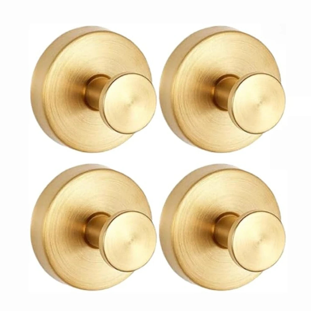 4-Pack No-Drill Suction Cup Hooks for Shower, Kitchen & Bathroom