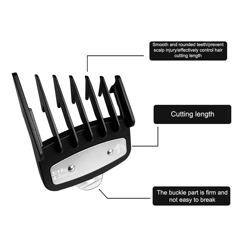 2-Pack Universal Hair Clipper Guide Combs & Trimmer Guards