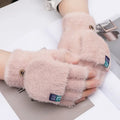 Women's Half Finger Touchscreen Winter Gloves – Plush Warm