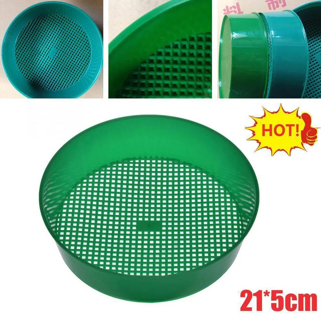 Plastic Fine Mesh Garden Soil Sieve – Sand & Stone Sifter