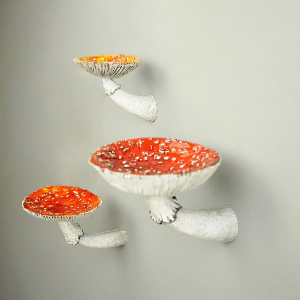 Resin Mushroom Floating Wall Shelf – Creative Home Decor