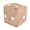 Plush Dice Cube Cushion – Soft Decorative Throw Pillow