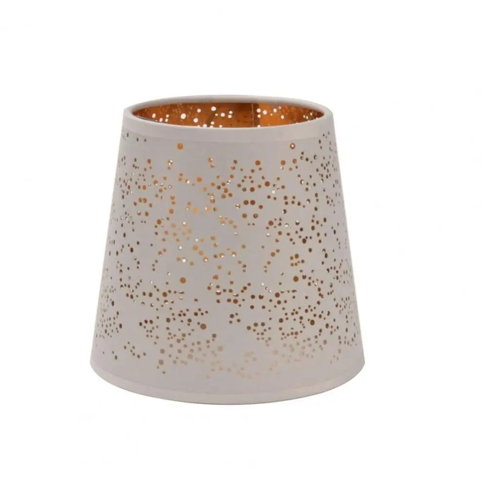 Hollow-Out Cloth Lamp Shade | Golden Ambience Lampshade