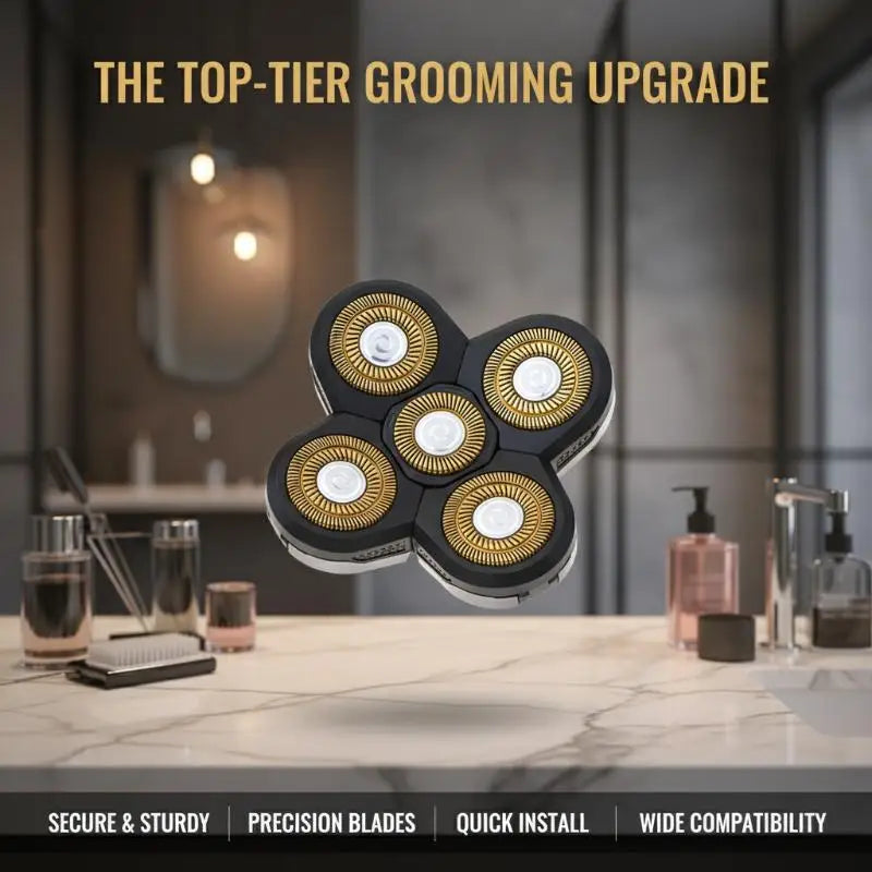 5-Head Electric Shaver Replacement Blades for Bald Men