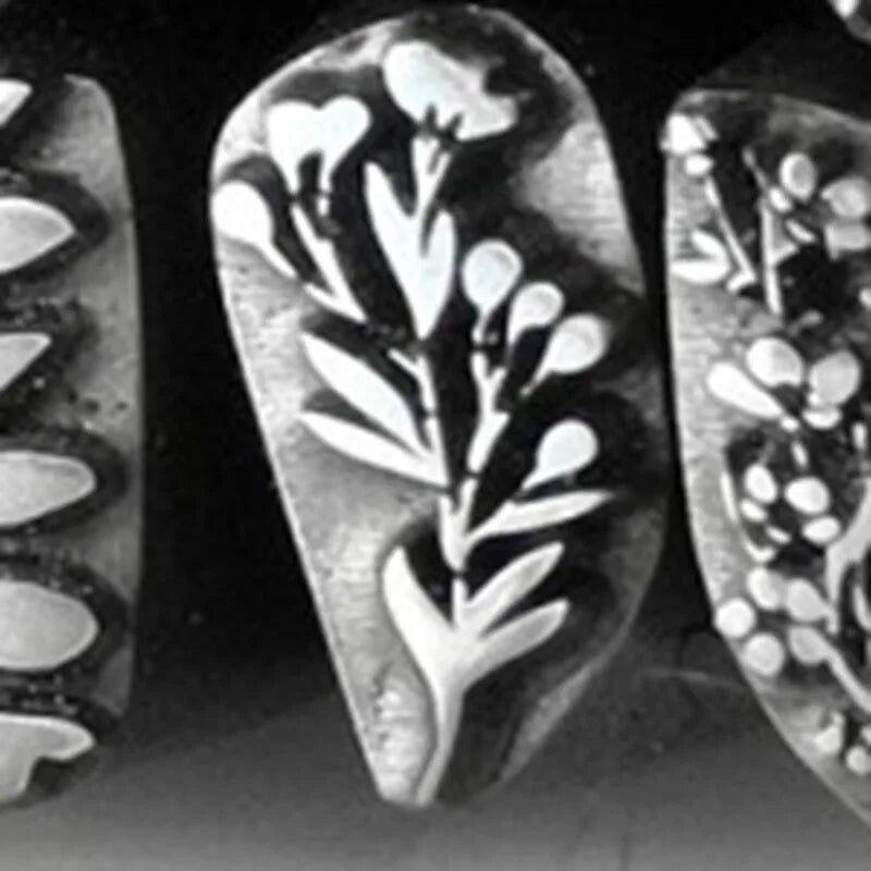 Steel Chisel Engraving Mold – Floral & Birthday Gold Tool