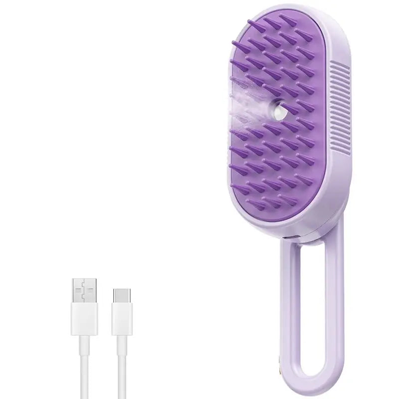 4-in-1 Steam Brush for Cats & Dogs – Anti-Static & Massage